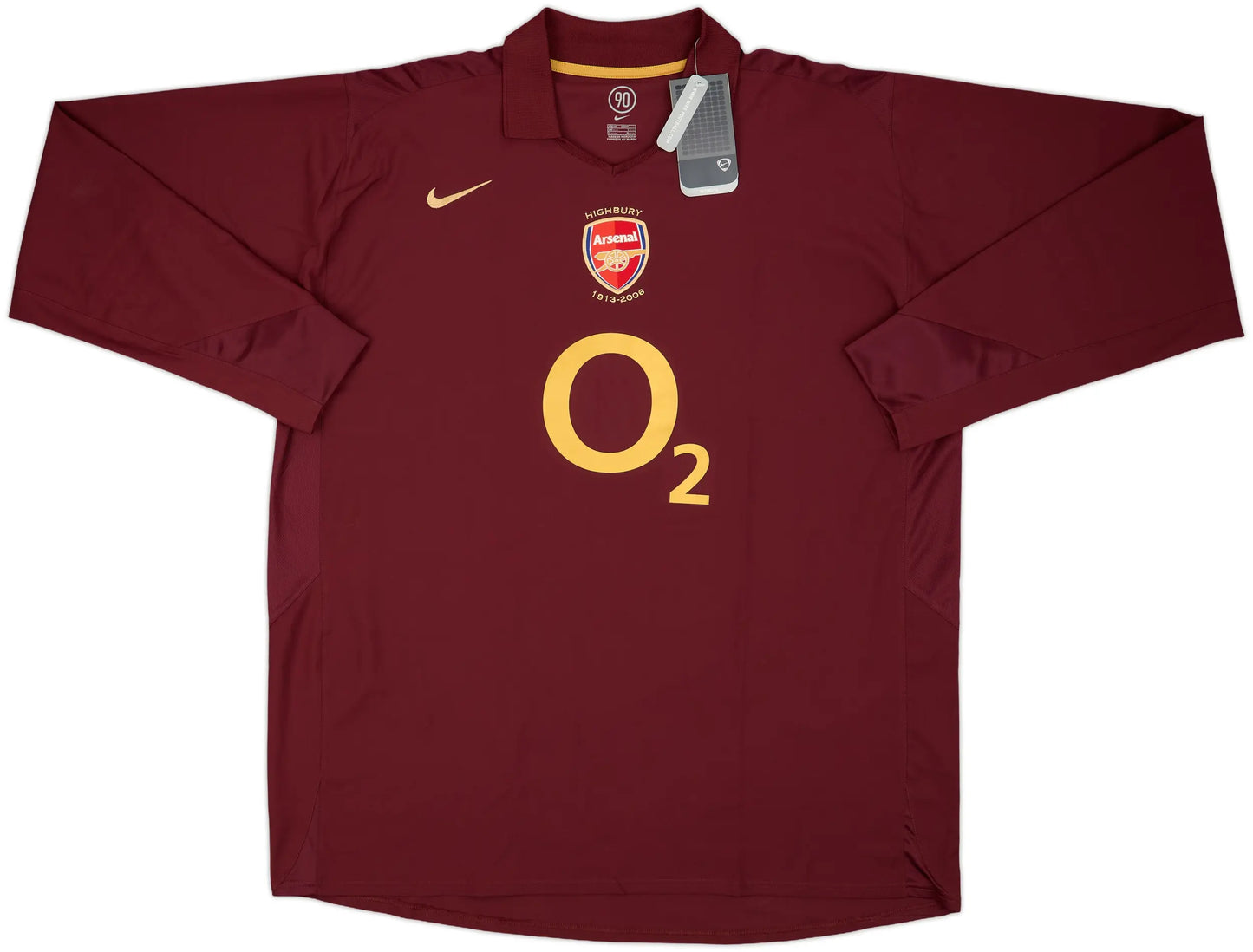 ARSENAL 2005-06 RETRO LONG SLEEVE HOME SHIRT
