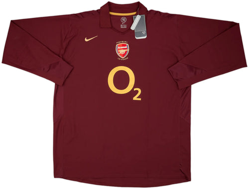 ARSENAL 2005-06 RETRO LONG SLEEVE HOME SHIRT