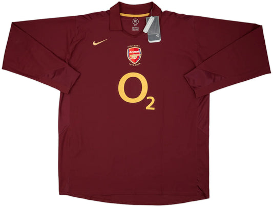 ARSENAL 2005-06 RETRO LONG SLEEVE HOME SHIRT