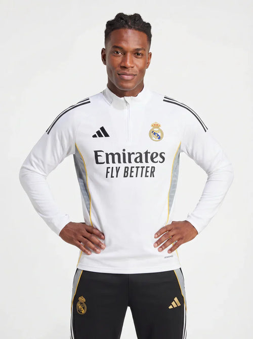 2025/2026 REAL MADRID WHITE AND BLACK TRACKSUIT