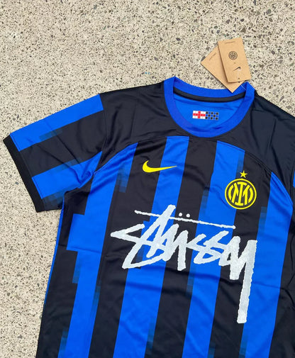 STUSSY X “INTER” JERSEY - BLUE/BLACK