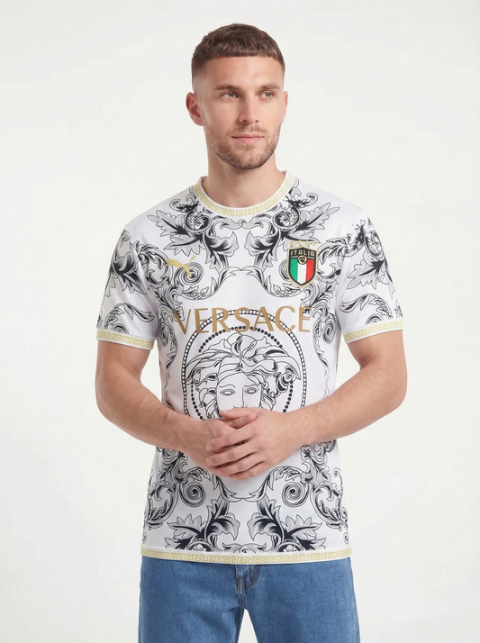 ITALY 2023 CONCEPT VERSACE WHITE HOME SHIRT
