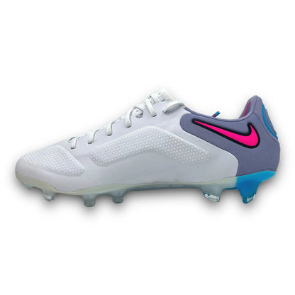TIEMPO LEGEND 9 ELITE FG FOOTBALL BOOTS WHITE BLUE
